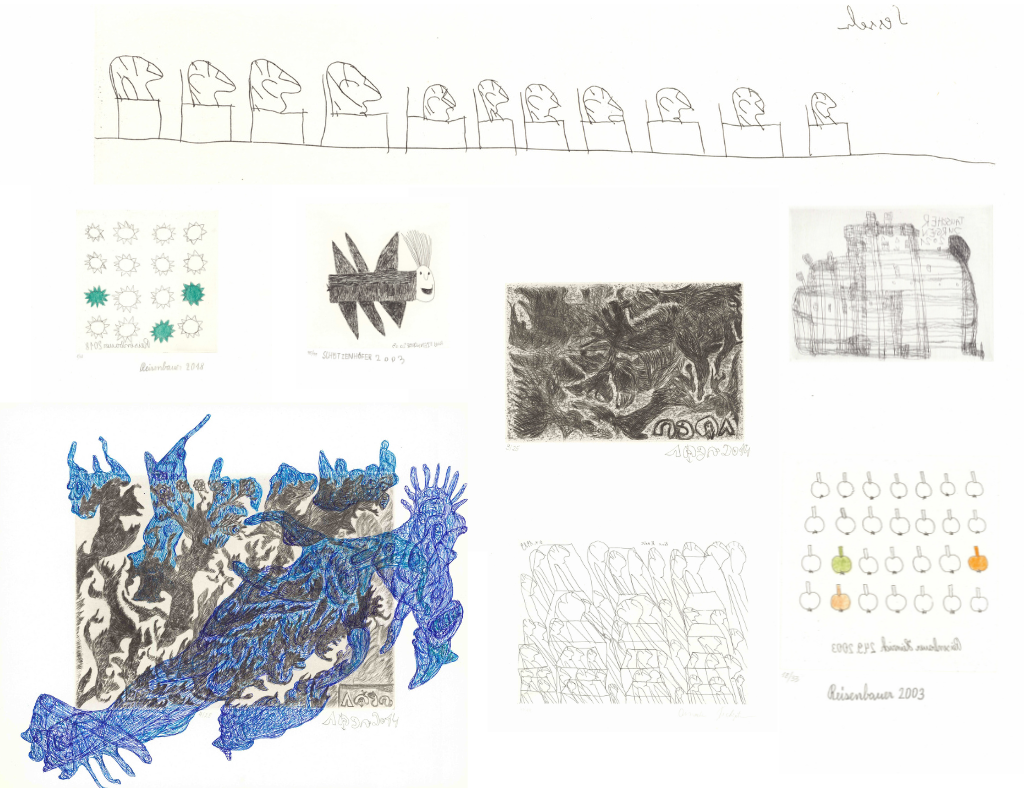 Discover 58 new original etchings from galerie gugging’s master artists