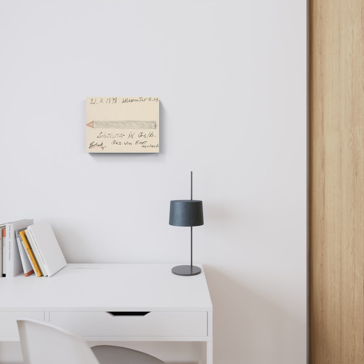 School pencil in yellow