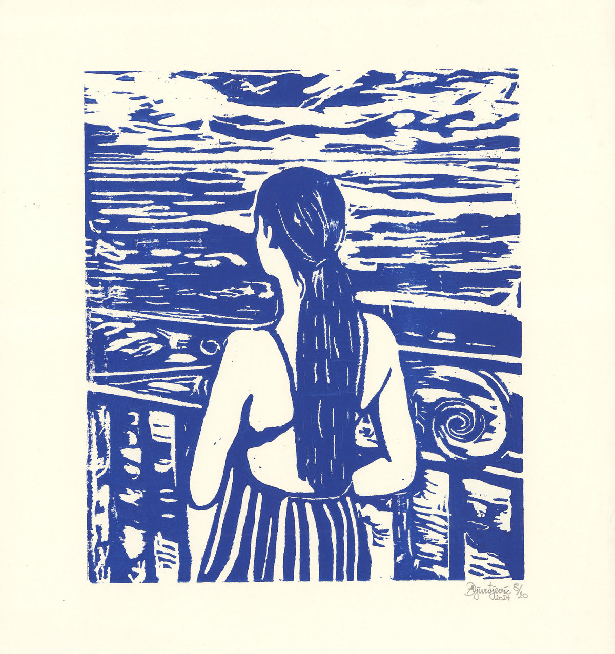 The Longing (woodcut)