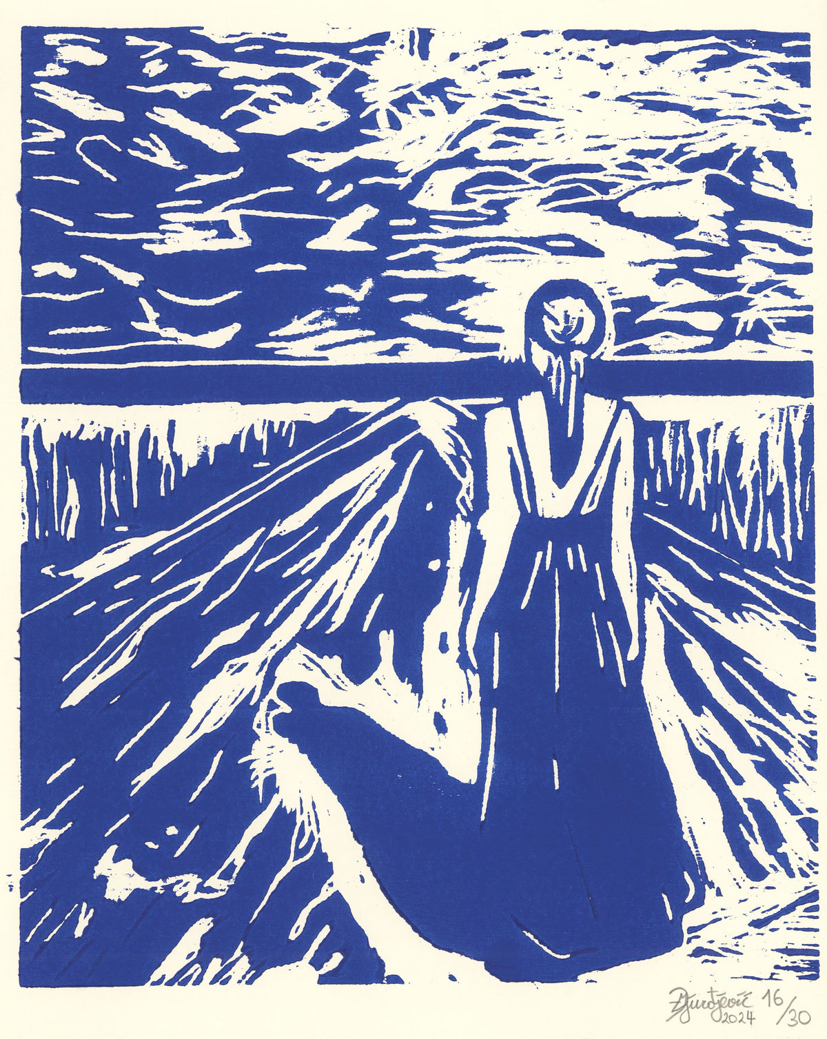 The Dark Side (woodcut)