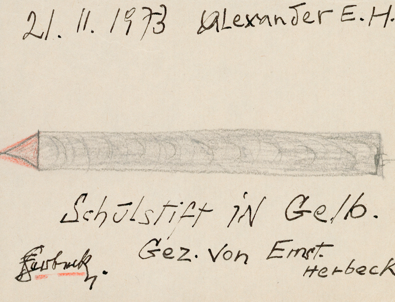 School pencil in yellow