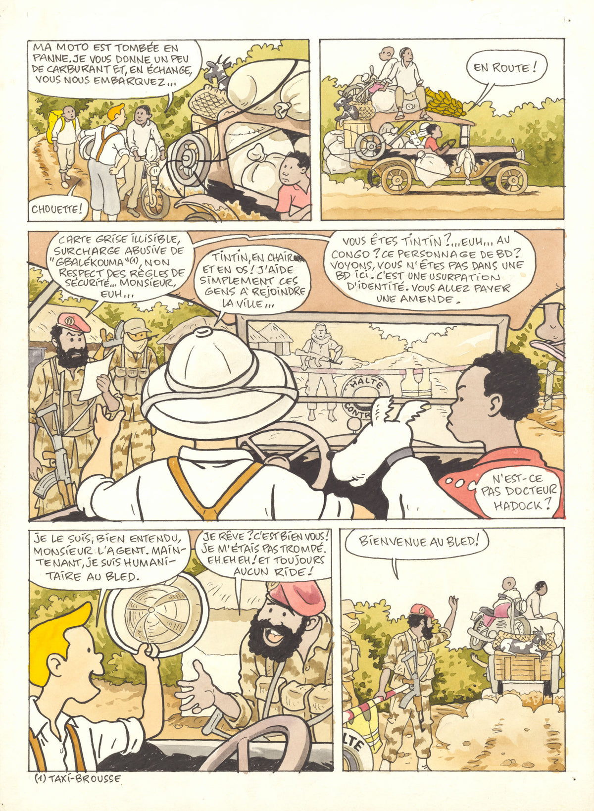 Tim und Struppi in Zentralafrika